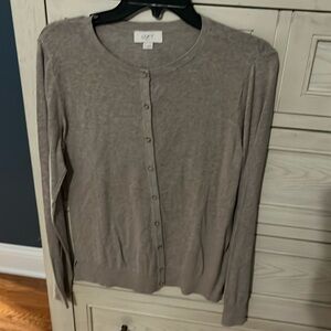 Loft outlet beige cardigan size large